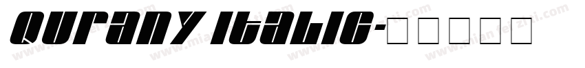 Qurany Italic字体转换